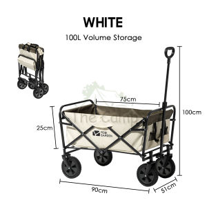 Mobi Garden Camping Portable Trolley Wagon 100L Litre Fast Easy Folding Cart Line Collaboration Outdoor Gear Naturehike