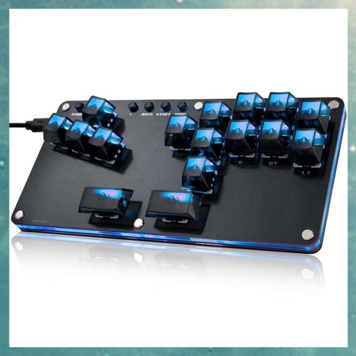 (KRXT) 16Key Arcade Controller Fightstick Leverless Controller Arcade ...