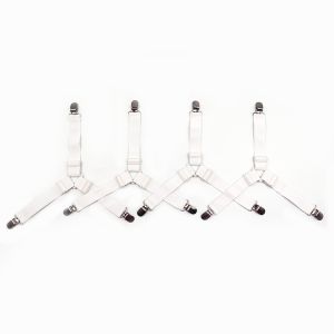 1Pcs Bed Sheet Clipper Bed Corner Holder Triangle-Elastic Fitted Bedding Sheet Fasteners Holder