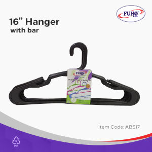 24 pcs FUHO 16" Plastic Laundry Hangers #ABS-17