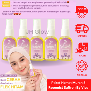 Paket Reseller 5 Facemist Saffron Bpom Brightening Facemist Glow Saffron