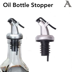 (Ready Store) Sauce Vinegar Flip Cap Bottle Stopper Lock Plug Seal Leak-proof Food Grade Rubber/Kunci Penutup Sos Botol Flip Cap