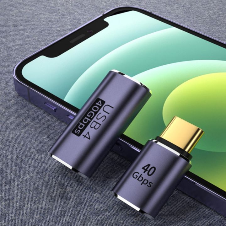 DFVDS Aluminium Alloy TYPEC Adapter Straight Head TYPEC Male To