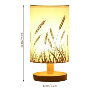 Lampu Tidur Led/Lampu Tidur/Lampu Meja dengan bentuk Umbrella dengan dasar kayu yang solid Penutup dekorasi lampu Lantai berdiri penutup lampu kain lipat Gimble dapat disesuaikan motif padat Kap Lampu Lipit