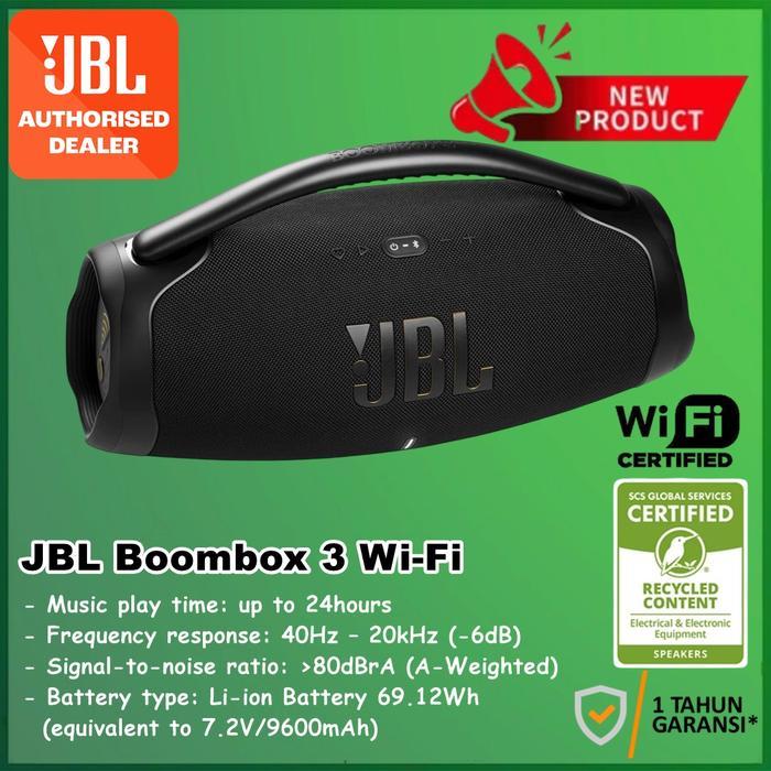 JBL Boombox WiFi Portable Bluetooth Speaker Boombox3 IP67