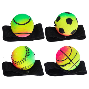Elastic Hand Ball Colorful Handheld Fitness Ball Rebounds Bounce Ball Toy for Fitness Training and Tension Release
