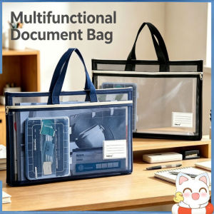 A3 Document Bag Large Capacity Thickened Storage Bag Mesh Art Bag Portable 8K File Bag School Office