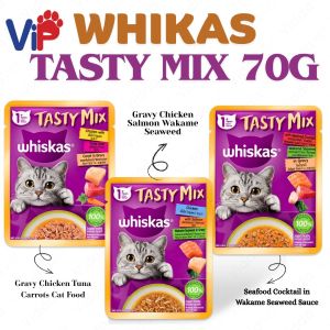 Whiskas Tasty Mix Wet Food Complete and Balanced Nutrition for Adult Cats