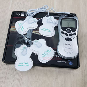 Máy Massage Xung Điện 4 Miếng Dán Vật Lý Trị Liệu Mát Xa Châm Cứu Bấm Huyệt Cầm Tay Lưng Cổ Vai Gáy