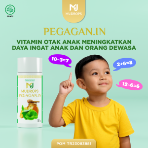 MUDROPS PEGAGAN.IN Jamu Tetes Pegagan Nutrisi Otak Anak Cerdas Daya Ingat Anak Dan Dewasa