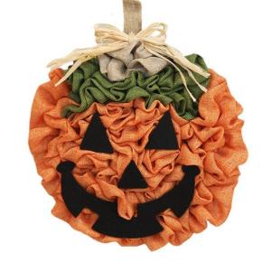 Fall Wreath for Front Door Hanging Pumpkin Wreaths Home Halloween Decorations for Autumn Harvest Thanksgiving Supplies