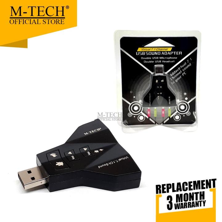 M-TECH ORIGINAL Converter USB Sound Double Usb to Jack Sound Card  Lazada Indonesia