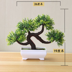 Artificial Plant Potted Bonsai Faux Grass Tree Bonsai Home Decor Small Tree Home Party Garden Decor