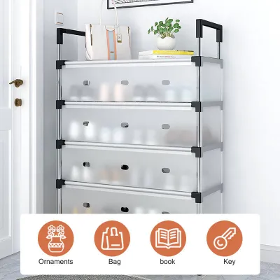 Giá để giày có nắp 5 tầng - Kệ giày đa năng chống bụi chắc chắn tiện lợi