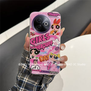 New Phone Case VIVO V50 Y29 Y39 Y200 Y19s V40 Lite V40 Pro 4G 5G Pink Cute Cartoon Fashion Family Flying Policewoman Casing Shockproof Silicone Back Cover 2025
