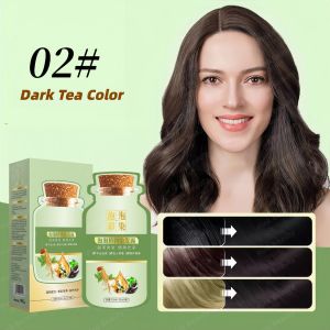 Plant Bubble Hair Dye Hair Cream Natural Plants Small Package Is Not Allergic To Cover White Hair Organic Natural Plant-Based Comfortable Essence Easy To Color Non Damage Hair Making Hair Naturally Shiny Smooth Bubble Hair Dye 10pcs/Box