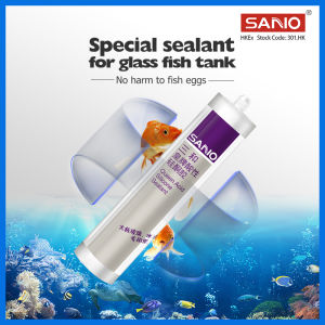 กาวซิลิโคน TB054ตู้ปลากรดจานใหญ่กาวพิเศษซิลิโคนเกรดตู้ปลาสารกันรั่วแบบใสกาวสีขาว300มล.