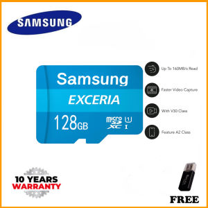 100% Original (Free Card Reader) (Free Shipping) Samsung Memory Card   128GB 256GB 512GB 1024GB 2000GB 1TB  microSD Exceria Flash Memory Card w/Adapter U1 R100 C10 (LMEX1L064GG2)