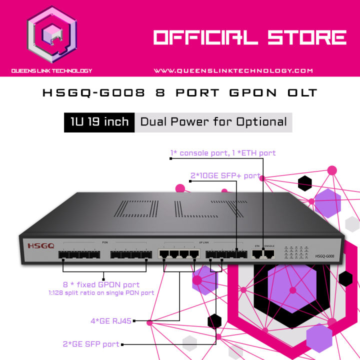 Hsgq Router HSGQ G008 GPON 8 ports OLT | Lazada PH