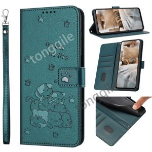 Leather Flip Case For Honor 400 Smart X7d 5G 400Smart 2025 Phone Cover Casing Cat Pattern Luxury Leather Card Slot Wallet Stand Holder Shockproof Bumper Soft TPU Edge
