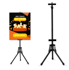ขาตั้งโปสเตอร์ 3ขา สีดำ ปรับระดับได้ พกพาสะดวก