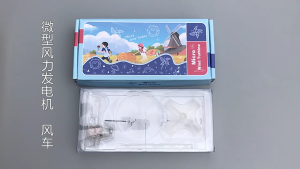Smallest Mini Wind Turbines Generator LED Light Wind Mill Toy Teaching Model Education Toy Science Gift for Kids Friends