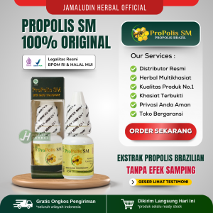 Walatra Propolis SM Propolis Brazilian Propolis Brazil SM Obat Tetes Herbal Propolis Brazil POM TR 193624961 HALAL MUI