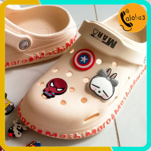 Sticker Charm Cài Dép Cross ( Bộ 2 cái) Nhiều Mẫu Dễ Thương Cá Tính Jibbtiz