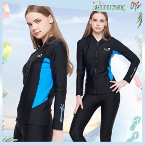 31605 Baju renang wanita/Baju renang dewasa/Baju renang pria/Dua Piece Fashion dewasa Baju Renang Lengan Panjang Pakaian Selam