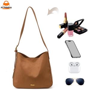 Women PU Leather Backpack with Adjustable Strap Compact and Stylish for Work and Travel