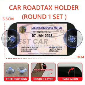 NISMO Roadtax Holder Acrylic Color With Suction Cup 2024 Version New Size