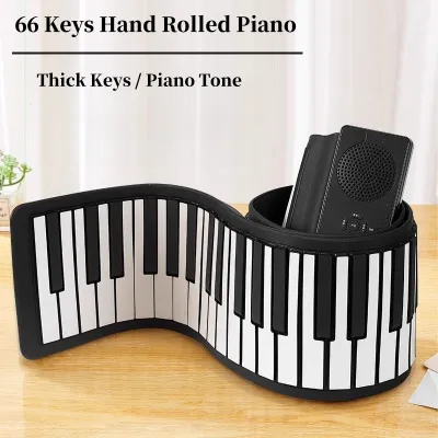 PM61 keyboard piano 61 Keys Roll Up Piano Portable Rechargeable Electronic Hand Roll Piano