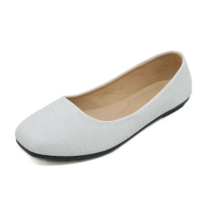 【JS】GIMI WOMEN KOREAN HALF FLAT office doll SHOES 4Color