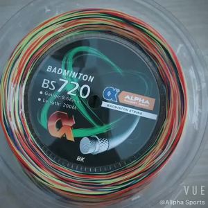 Alpha Badminton Racket String 200m Reels Rainbow 0.68mm Coil Excellent Training Badminton Racket String 28lbs BS720 Accessries
