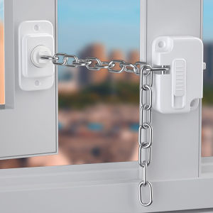 Adjustable Window Kid Security Lock Self Adhesive No Drilling Door Restrictor Child Baby Safety Lock Chain For Hotel