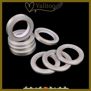 [Valitoo] 20 Meter Conductive Fabric Cloth Tape 5mm~20mm Width Single-Sided Laptop Cellphone LCD EMI Shielding Adhesive Tape Insulating Electromagnetic Waveguide Electrical Cloth Tape
