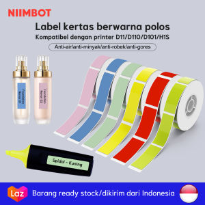 Kertas Label Panjang untuk Mesin Label NIIMBOT D11/D110/D101/H1S Kertas Label Termal Berkualitas Tinggi untuk Label Barcode dan Pengelolaan Produk