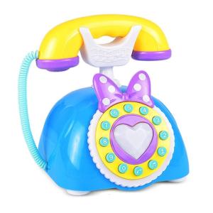 Retro Styles Electronic Telephone Toy Child Electronic Phone Plastic Texture Suitable for Toddlers Language Learning