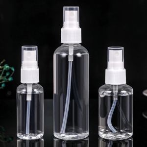 30ml/50ml/100ml Clear Plastic Spray Bottle Refillable Leak-proof Sub-bottling Portable Sprayer Skincare Alcohol Sanitizer Home Travel on-go Use