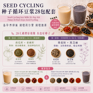 28-Day Seed Cycling Blender Soy Drink | Hormone Balance | Fertility & Ovulation Support | Daily Breakfast Pack