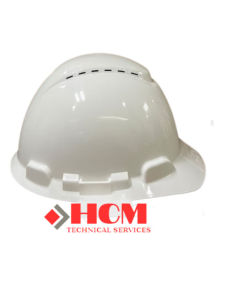 3M H701V - Nón bảo hộ 3M màu trắng CÓ lỗ thoáng khí nón giúp giảm chấn và chịu va đập bảo hộ tốt