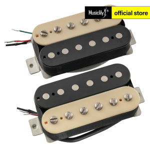 รถปิคอัพฟื้นฟู RPH2ชุดปิ๊กอัพรับส่งแม่เหล็ก Alnico 5แบบเปิด Humbucker คอที่มีสายสำหรับกีตาร์ไฟฟ้า