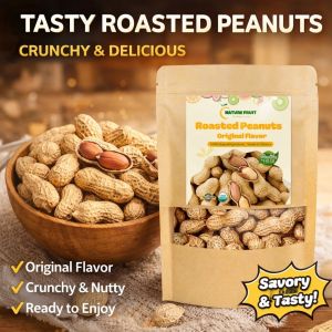 Whole Roasted Peanuts with Skin – Rich in Nutrients Seasoned Peanuts with 3 Flavors 100G/250G/500G