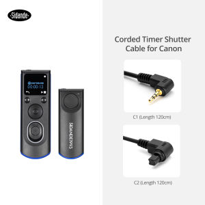 Sidande RST-7600 Wireless Shutter Release Cable Photography timing delay shutter remote control for Sony S2 Nikon N1 N3 Canon C1 C2