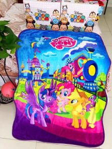 Premium Fleece Cartoon Character Plush Blanket for Kids - Cozy & Soft Bedding Throw