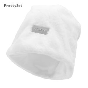 Korean Fashion Womens Hats Winter Warm Thickened Plush Cloth Japanese Retro Pile Hat Ins Pullover Beanies Caps