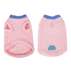 MIRELAE Velvet Pet Pullover Vest Thickened Soft Dog Pullover Vest Breathable Cat Warm Clothes For Cats