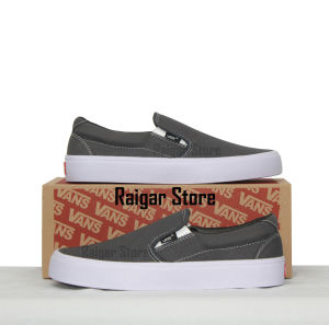 Sepatu Vans Slip On Wanita Kanvas Tebal Kasual Anti Licin Simpel Termurah