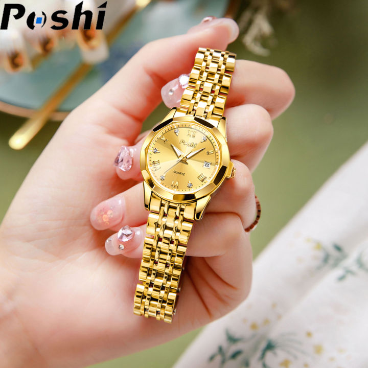 POSHI Jam Tangan Perempuan Wanita Original Waterproof Watch Women