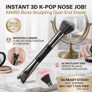 Double Ended Nose Contour Brush Blush Brush Makeup Brush Precision Shading Brush Highlighter Brush Nose Brush Beauty Blending Tool